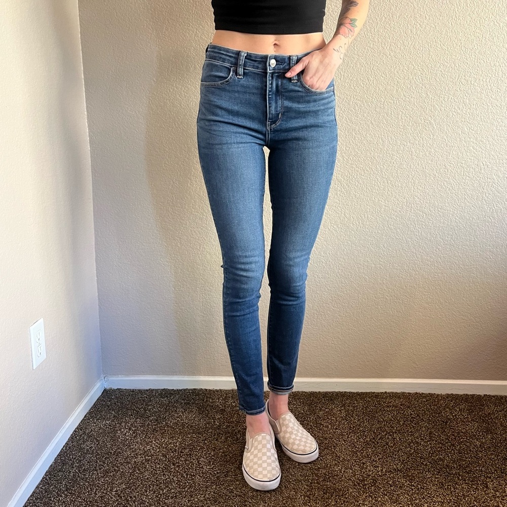 AE Next level stretch dark blue jeans
